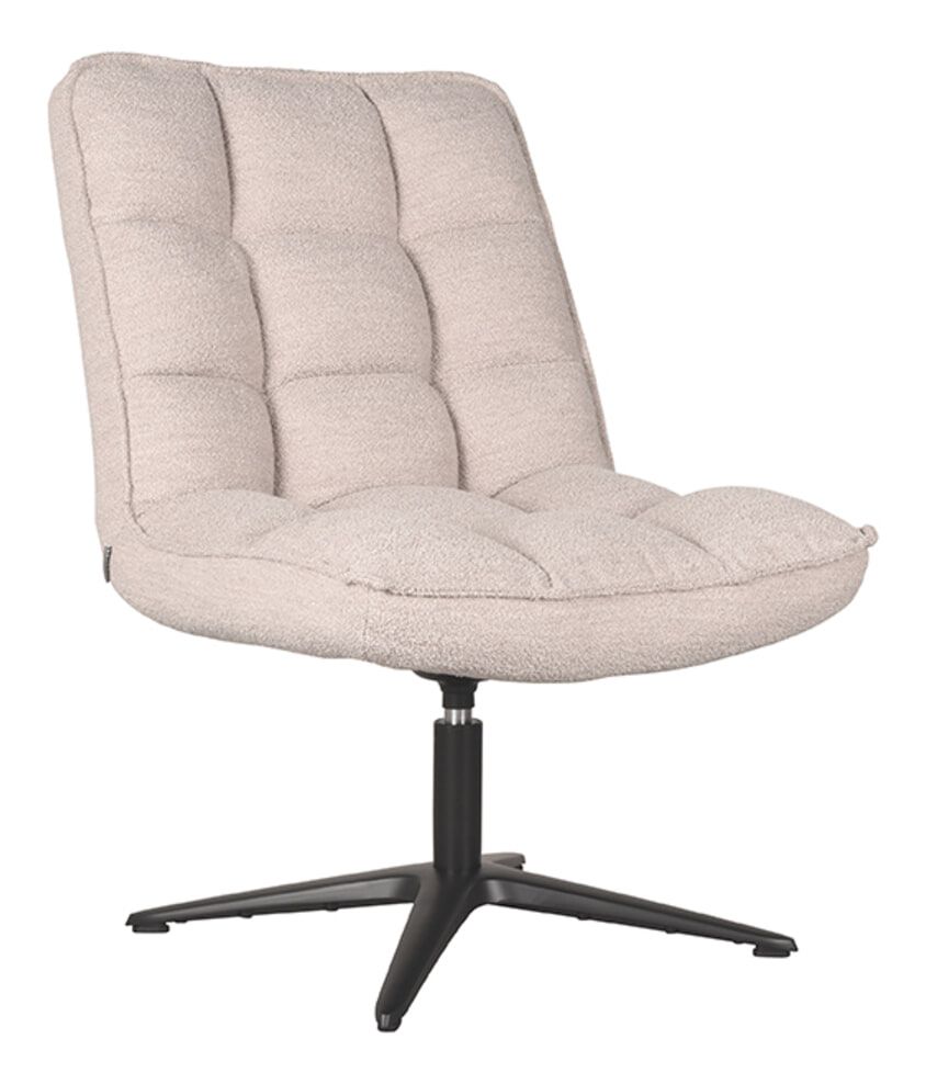 LABEL51 Draaifauteuil Vince Bouclé – Naturel, ergonomisch en stijlvol