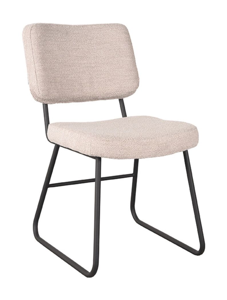 LABEL51 Eetkamerstoel Noah Bouclé – Natuurlijke elegantie voor elke eettafel