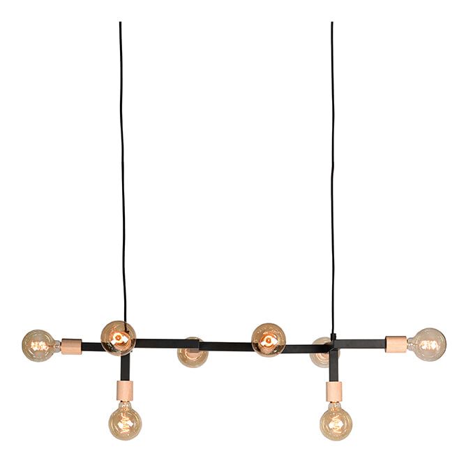 LABEL51 Hanglamp Loco – Industrieel Design met Acht Lichtbronnen