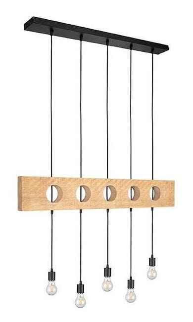 LABEL51 Hanglamp Timber – Speelse mangohouten hanglamp 145 cm