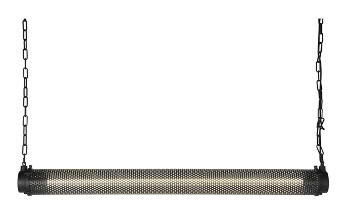 LABEL51 Hanglamp Tube – Industriële zwartkleurige buislamp, 130 cm