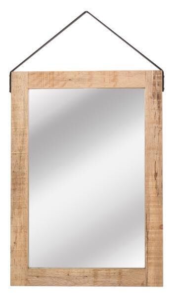 LABEL51 Mangohouten Spiegel 60 × 85 cm – Warm, Stoer en Functioneel