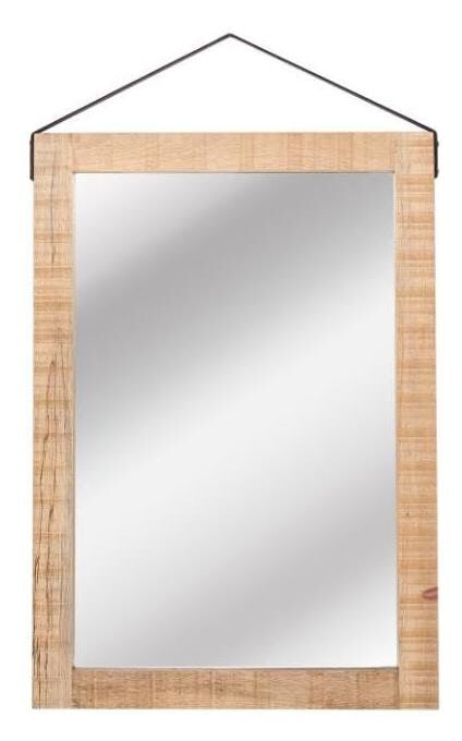 LABEL51 Mangohouten Spiegel 70 × 100 cm – Stoer en Warm Design