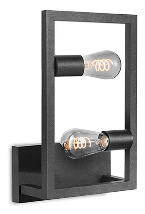 LABEL51 Quadrato 2‑lampen zwart wandlamp – strak design en dimbare verlichting