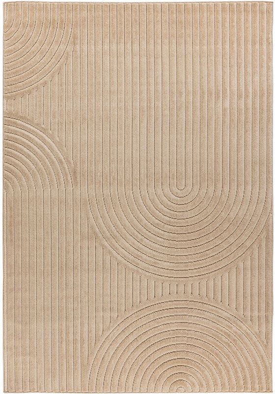 LABEL51 Vloerkleed Varo – Groot Beige meesterwerk voor open woonruimtes