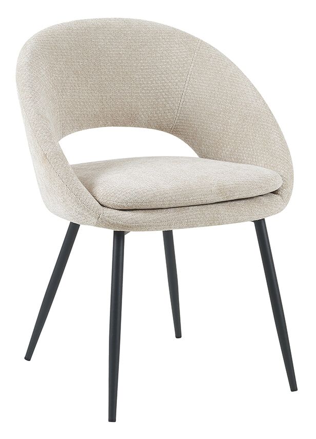 LABEL51 Zohra Elite eetkamerstoel – Naturel, modern comfort