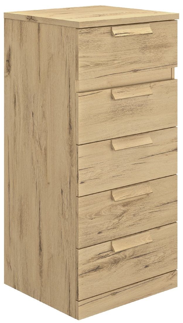 Ladekast Cyrus 102 cm – Helvezia eiken, 5 lades – Gamillo Furniture