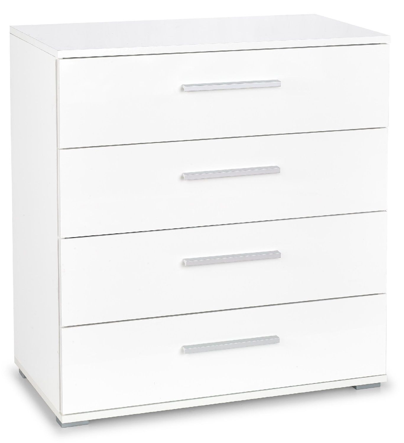 Ladekast Lima 82 cm – Hoogglans Wit, Strak Opbergwonder voor Modern Wonen