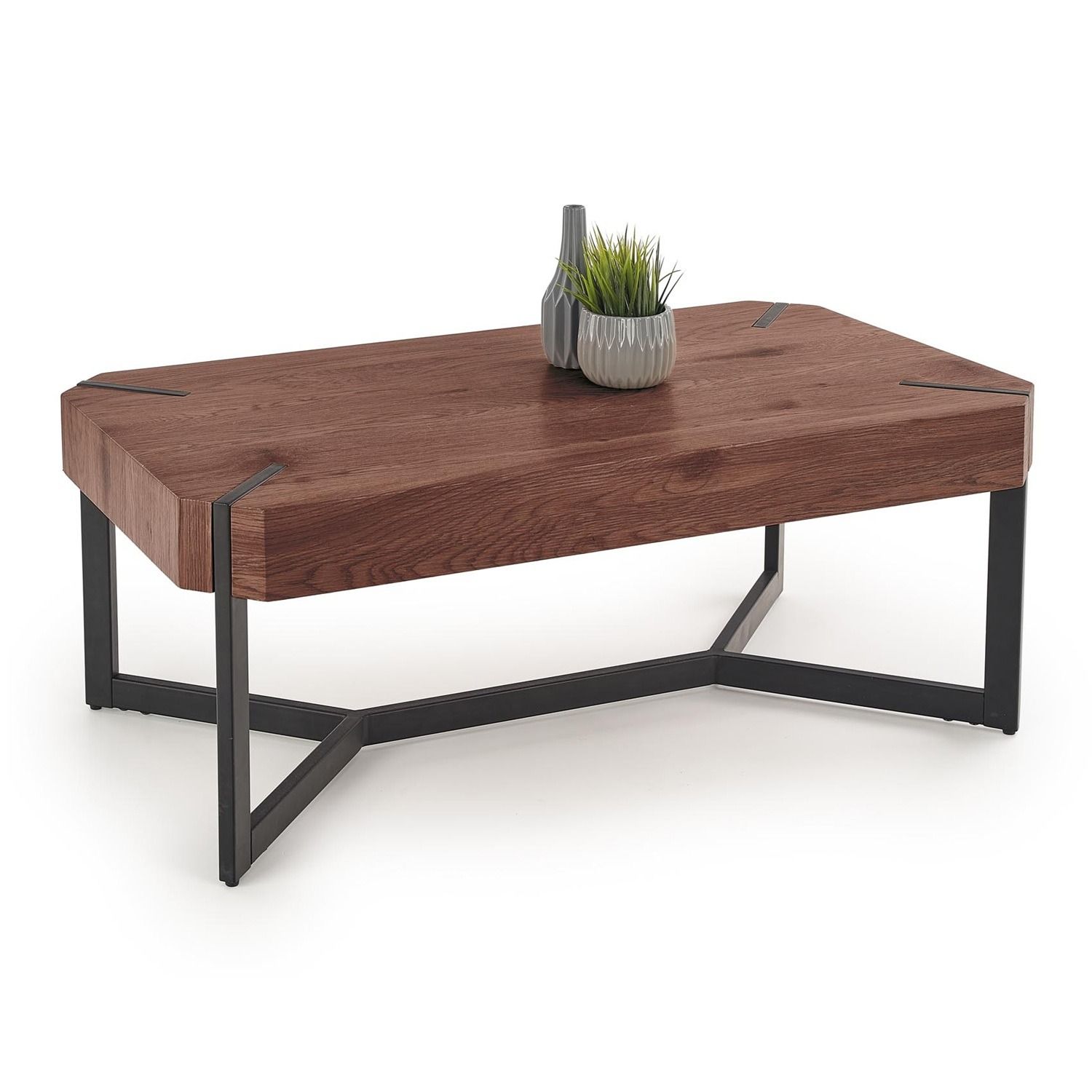 Lavida Salontafel 110 cm – Strak en Tijdloos Design in Walnoot