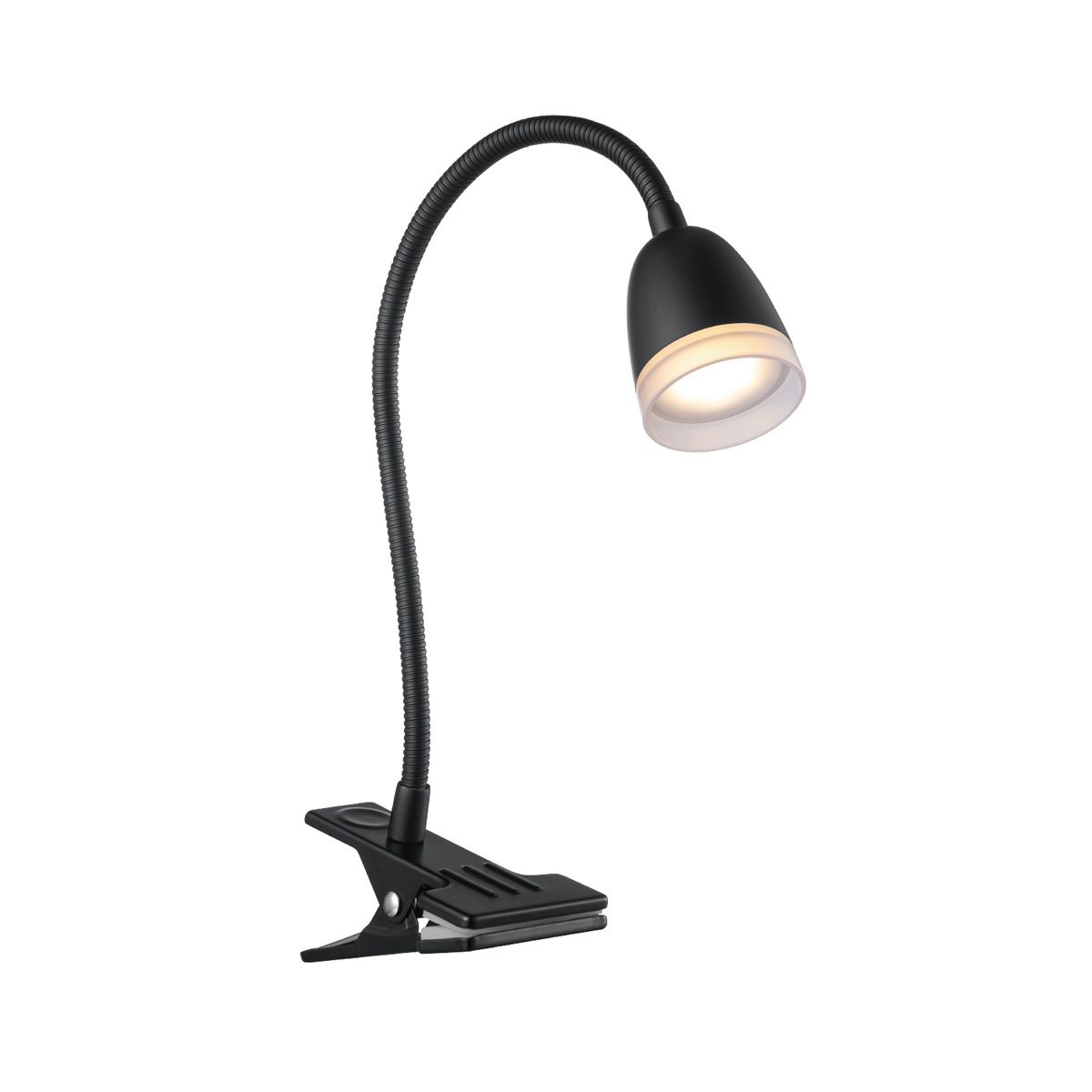LED Clip‑on Bureaulamp 2 W – Strakke Zwarte Tube voor Efficiënt Werken