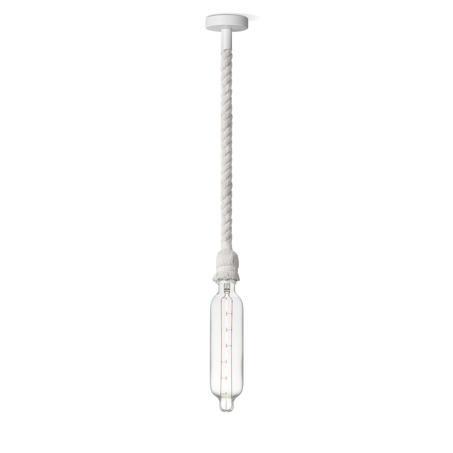 Leonardo Hanglamp Witte Touw – Moderne Lichtpunt voor Elk Interieur