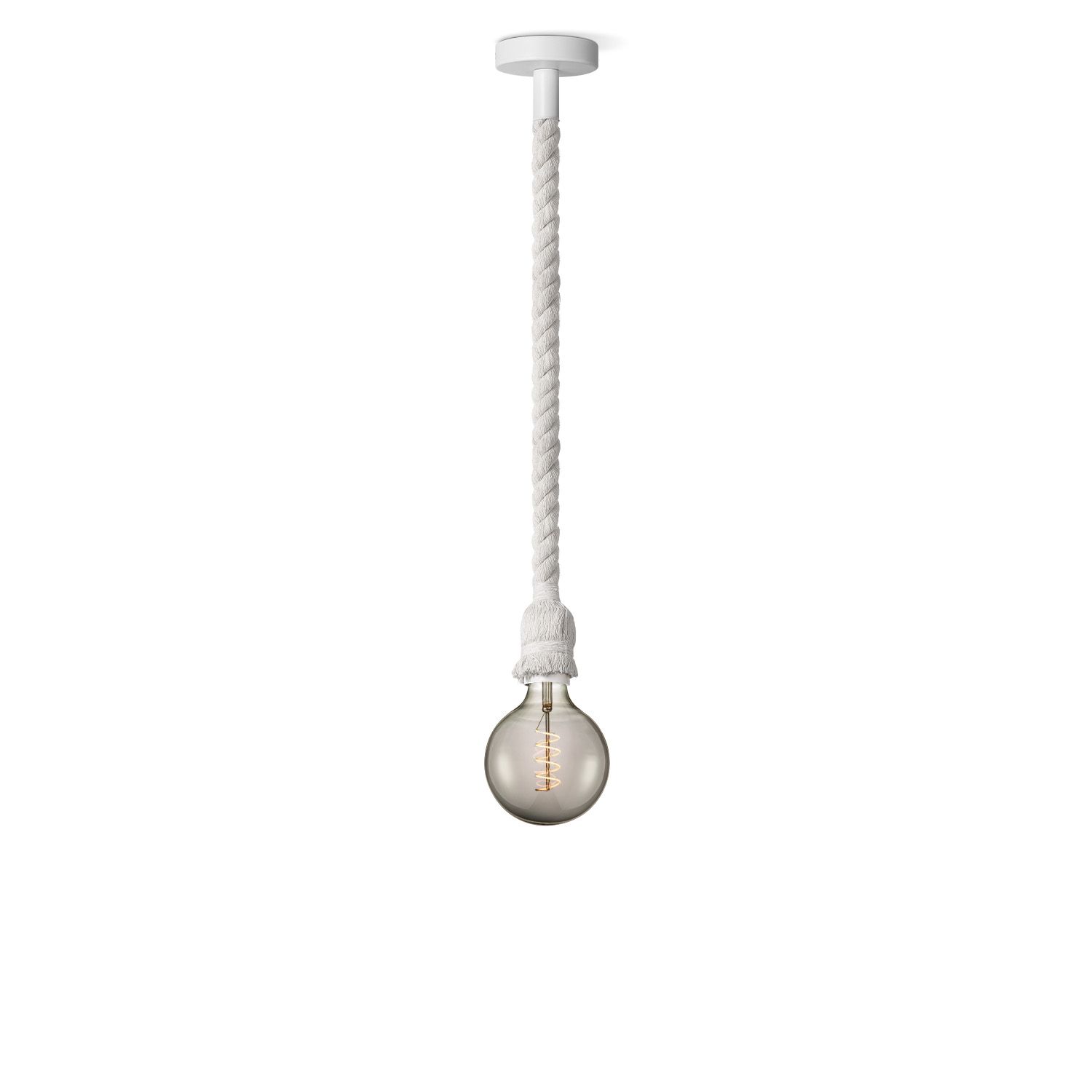 Leonardo Hanglamp Zwart – Stoere Touwpendel voor een warme, moderne sfeer
