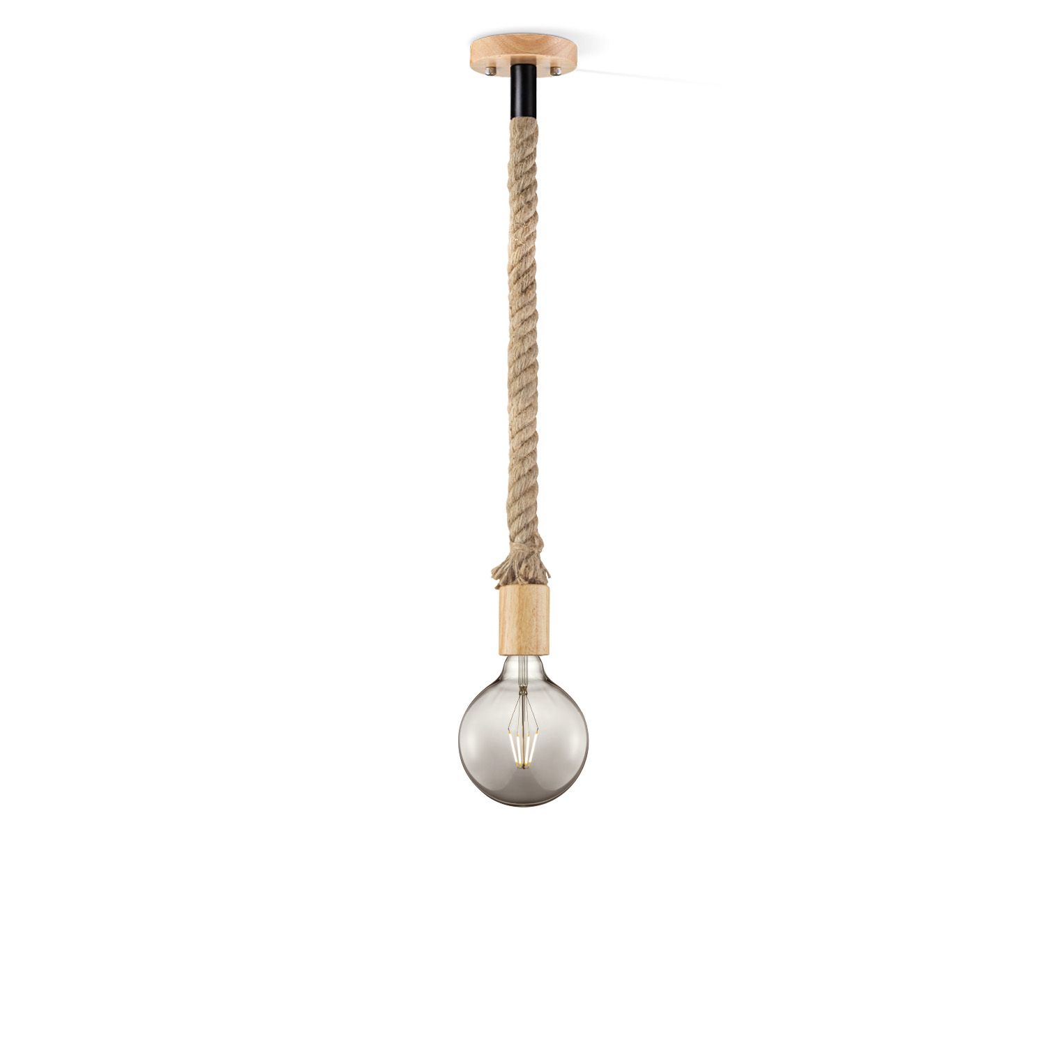 Leonardo Touwhanglamp van Home Sweet Home – Moderne Sfeer met Smokey Glas