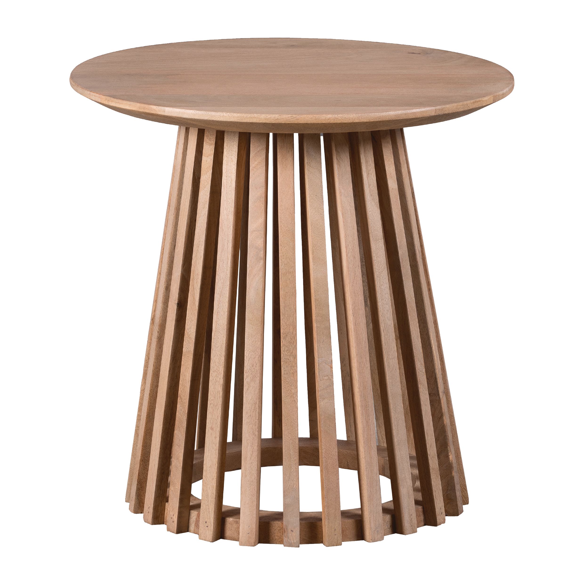 Lewis & Loft Bijzettafel Levi – Ronde FSC‑gemarkeerde mangohout, 50 cm