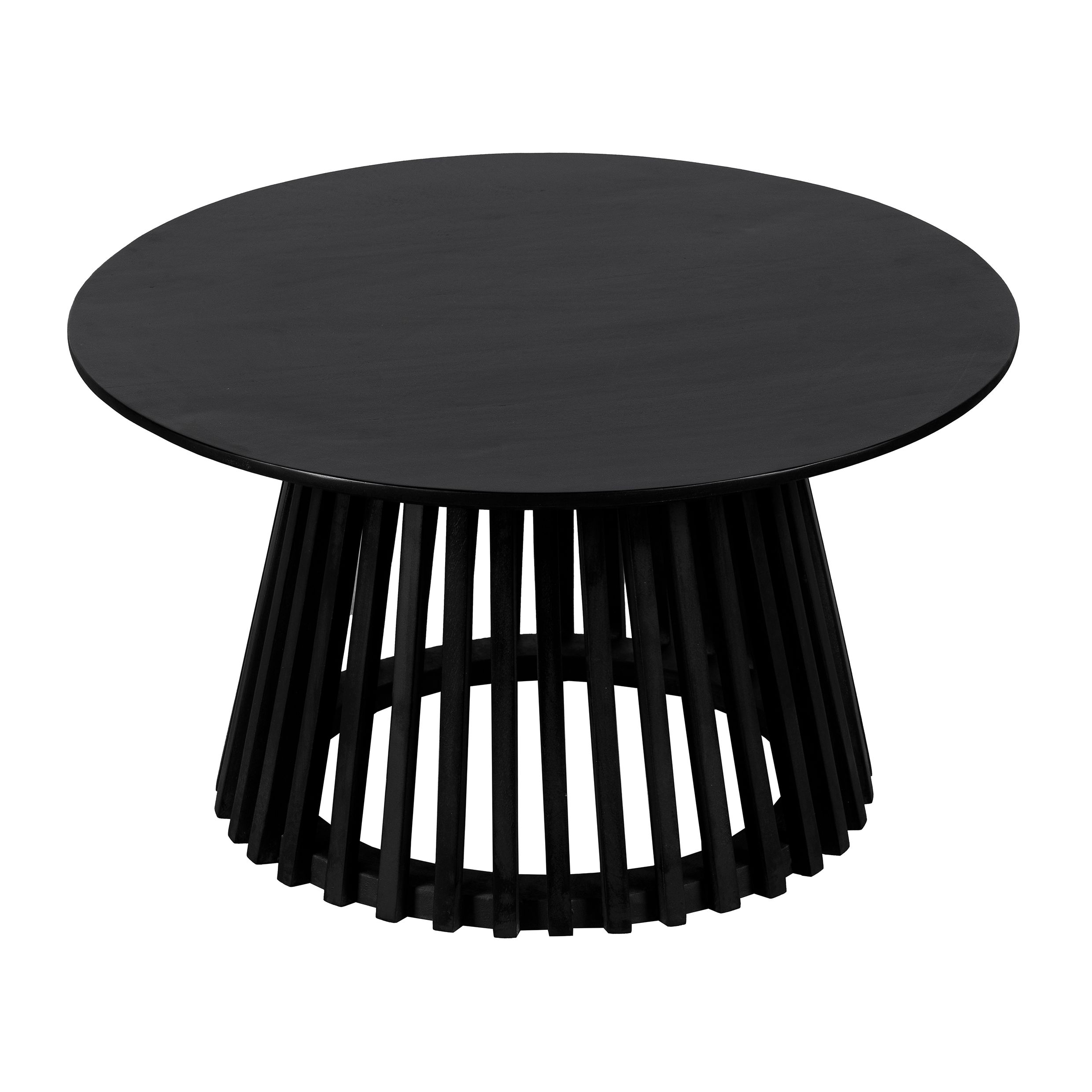 Lewis & Loft Levi ronde salontafel – 70 cm zwart mangohout