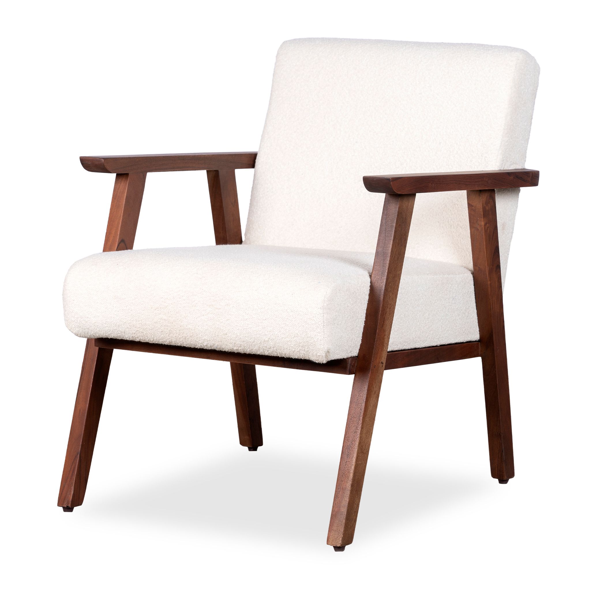 Lewis & Loft Loïs Fauteuil – Duurzaam Acaciahout in Strakke Bruine Look