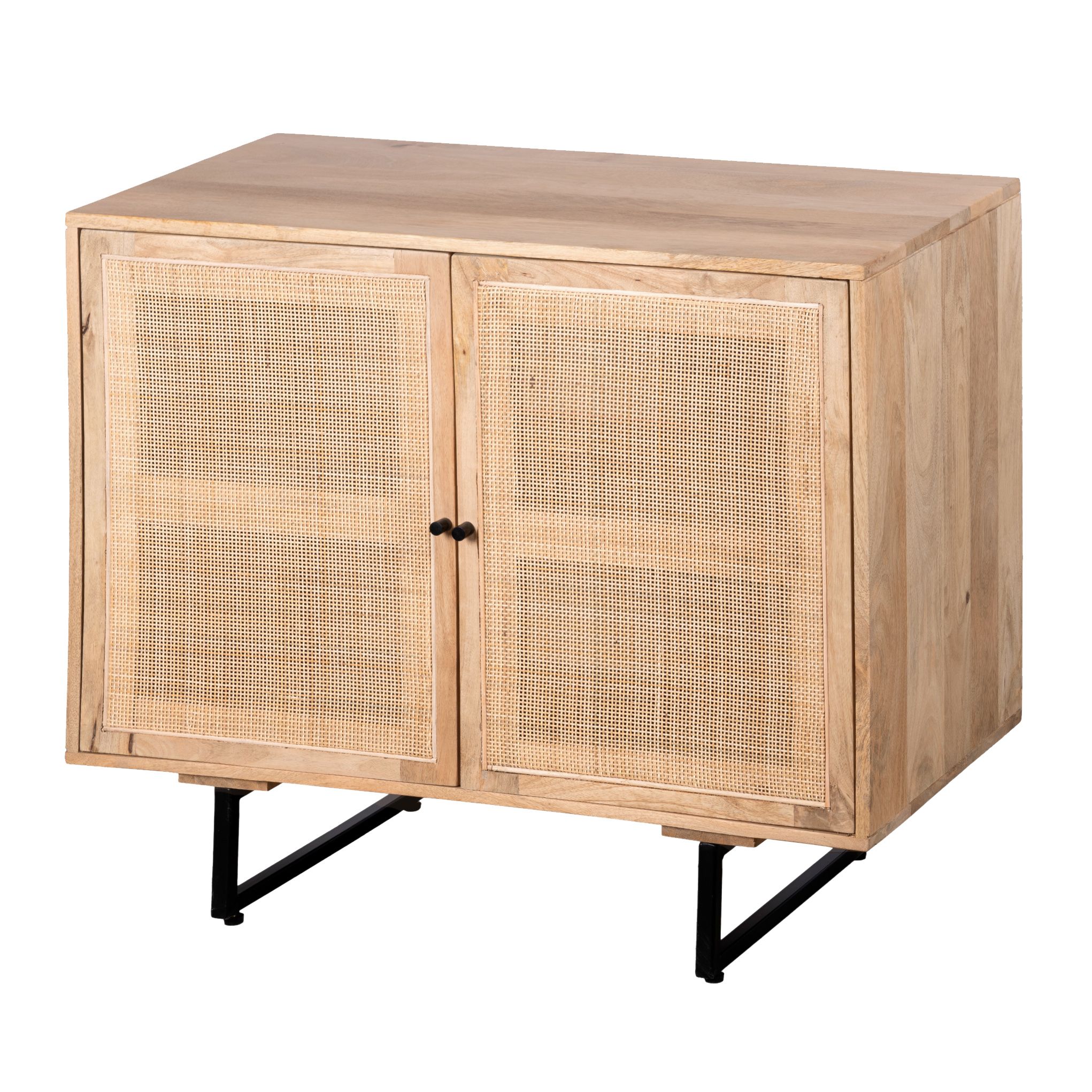 Lewis & Loft Lucas dressoir – FSC‑mangohout met rotan, natuurlijke warmte voor elke woonkamer