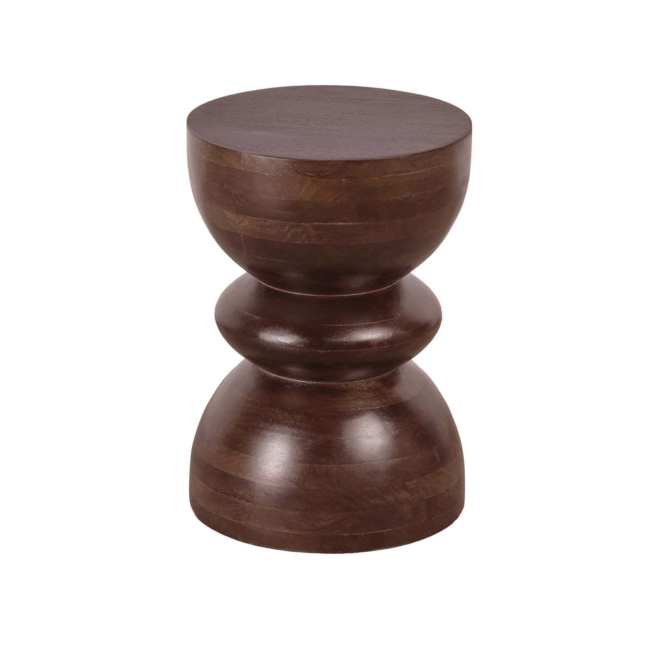Lewis & Loft Luis ronde bijzettafel – FSC‑gecertificeerd mangohout, compact en stijlvol