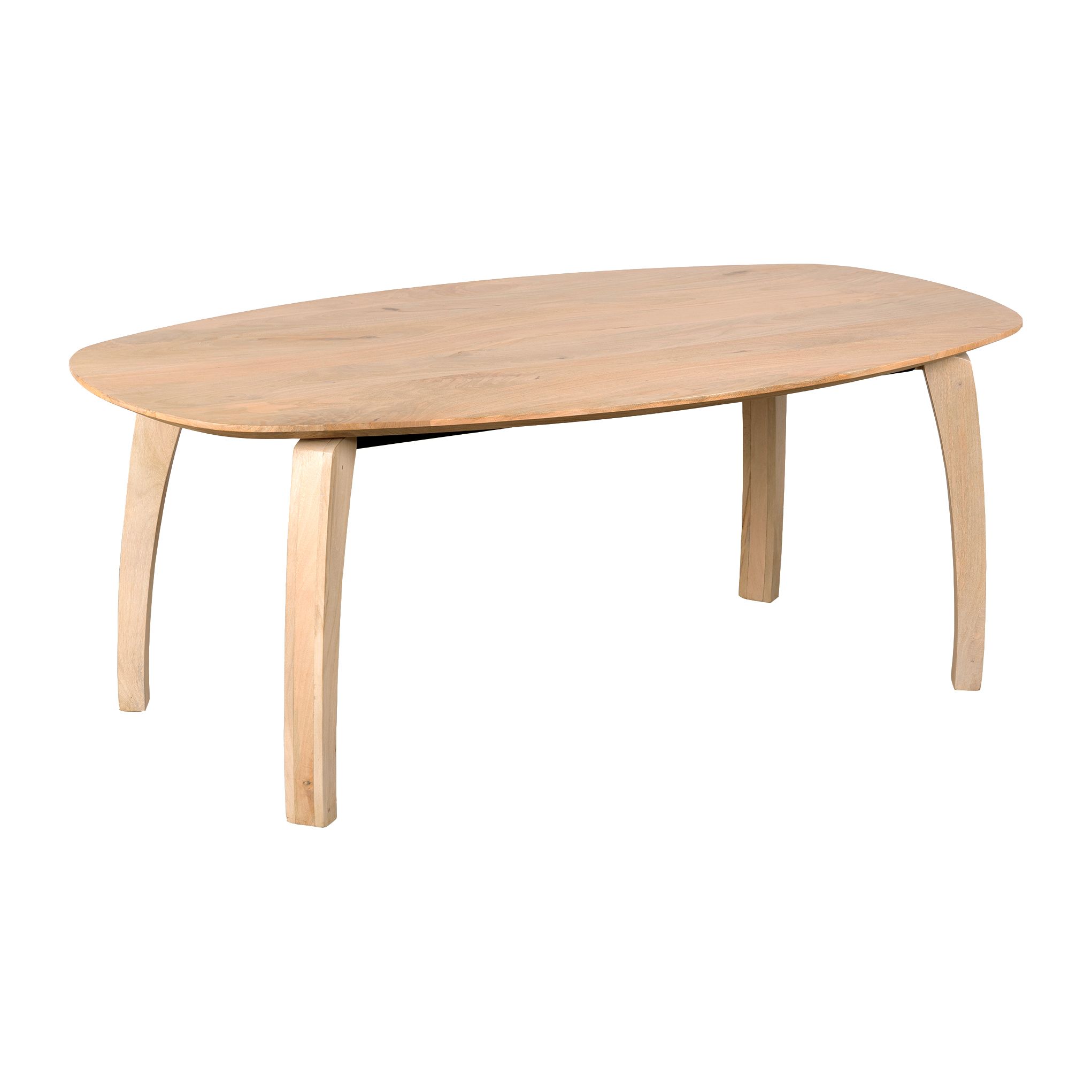 Lewis & Loft Luna – Deens ovale eettafel van FSC‑gecertificeerd mangohout (220 × 110 cm)