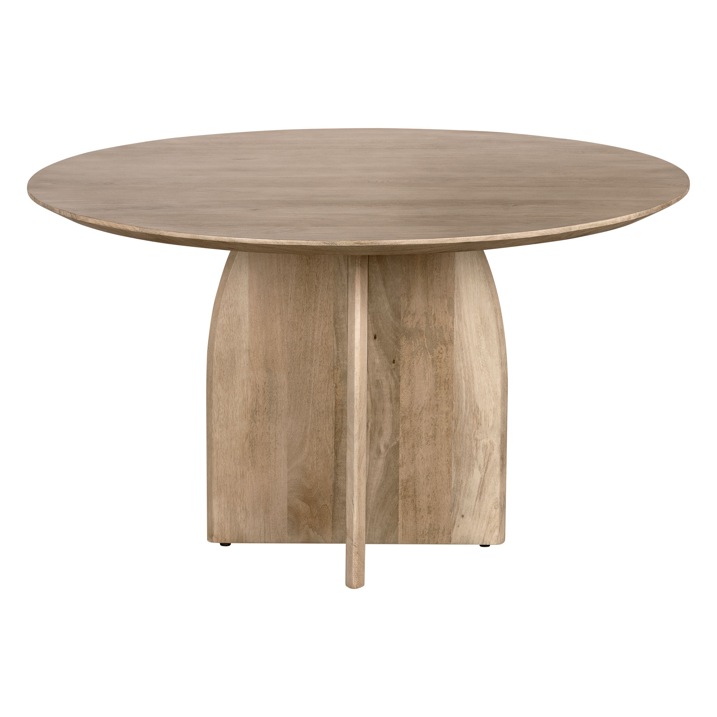 Lewis & Loft Lupe – Ronde eettafel van FSC‑gecertificeerd mangohout, Ø130 cm
