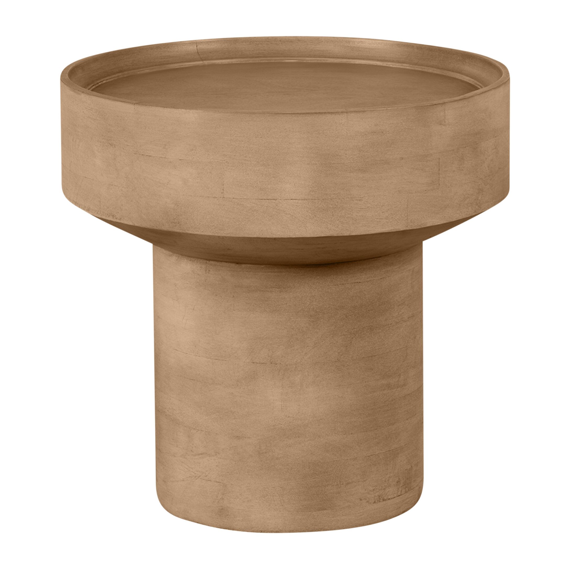 Lewis & Loft Luus ronde bijzettafel – FSC‑mangohout, naturel mat