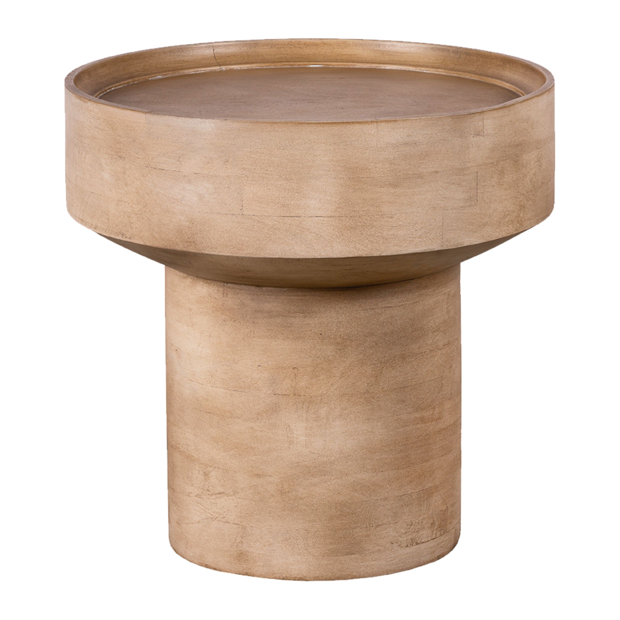 Lewis & Loft Luus Ronde Bijzettafel – Natuurlijk, stijlvol en duurzaam