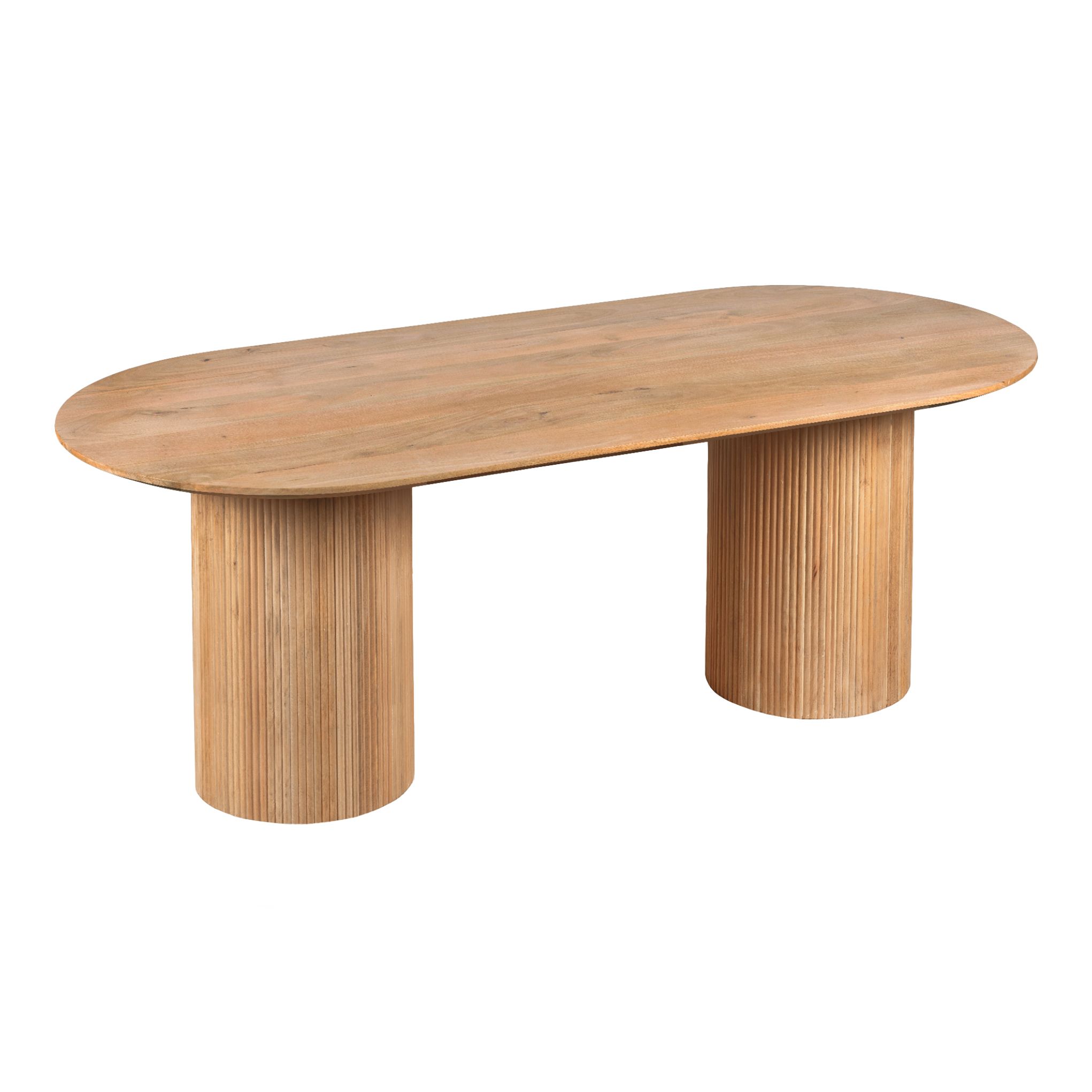 Lewis & Loft Lynn Ovale eettafel – 200 × 90 cm duurzaam mangohout