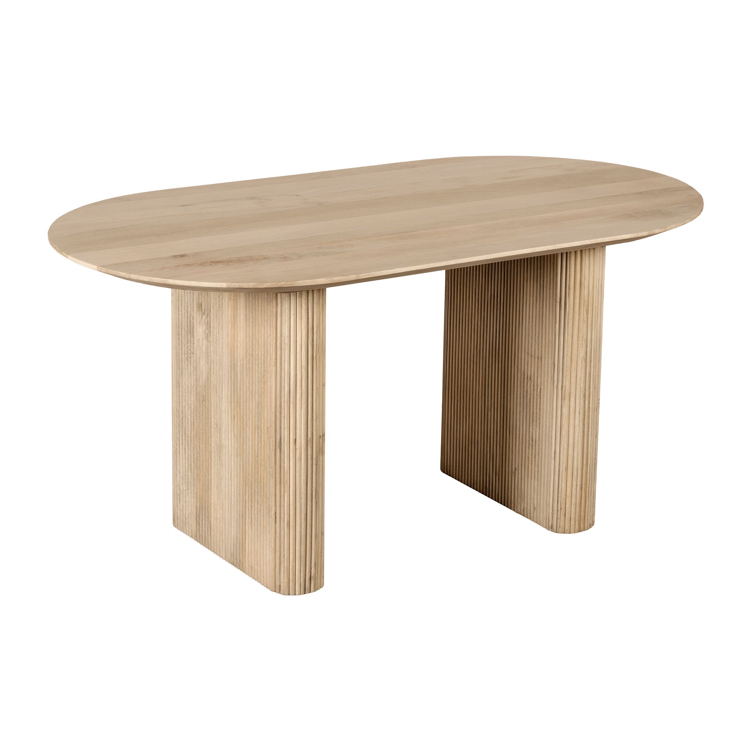 Lewis & Loft Lynn – Ovale eettafel van FSC‑certificaat mangohout (160×90 cm)