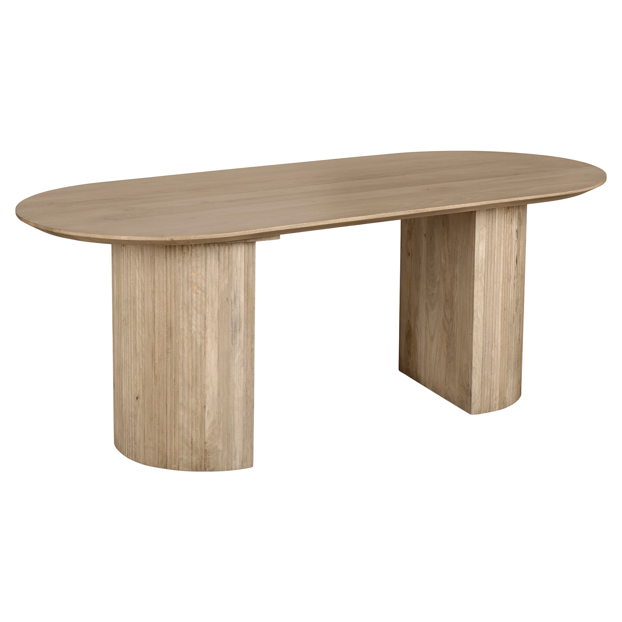 Lewis & Loft Lynn – Ovale eettafel van FSC‑gemanaged mangohout (200 × 90 cm)