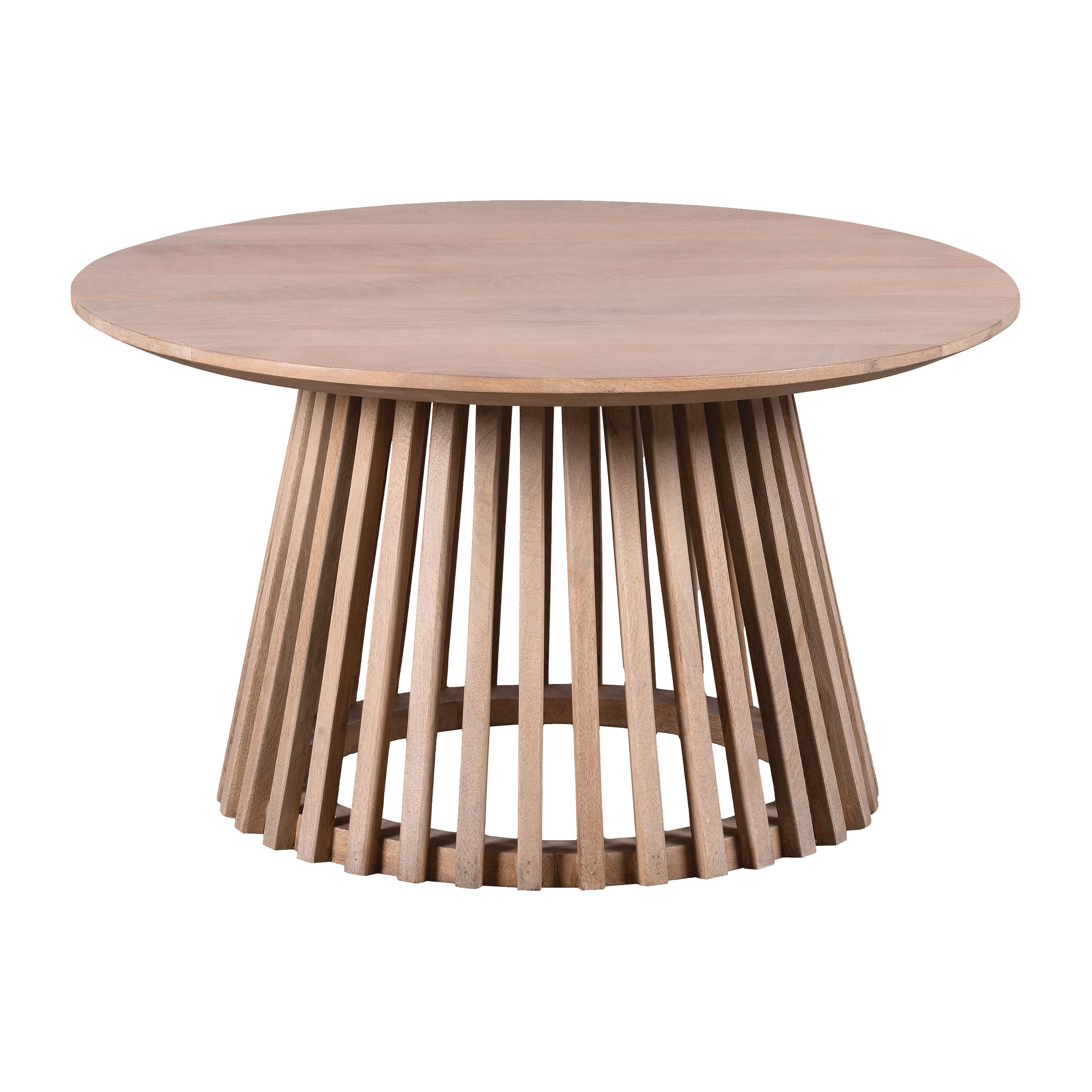 Lewis & Loft Salontafel Levi – Ronde mangohout tafel 70 cm, naturel
