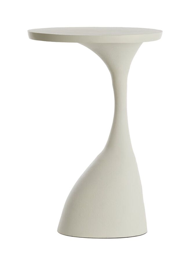 Light & Living bijzettafel Macau – stijlvol, rond en mat crème
