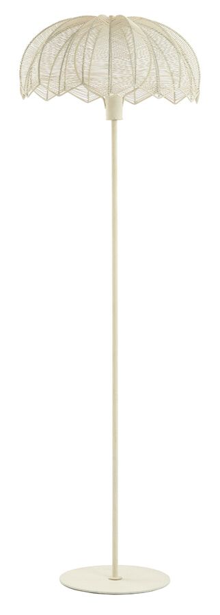 Light & Living Espelo Vloerlamp – Elegante Crème Finish, 150 cm Hoog