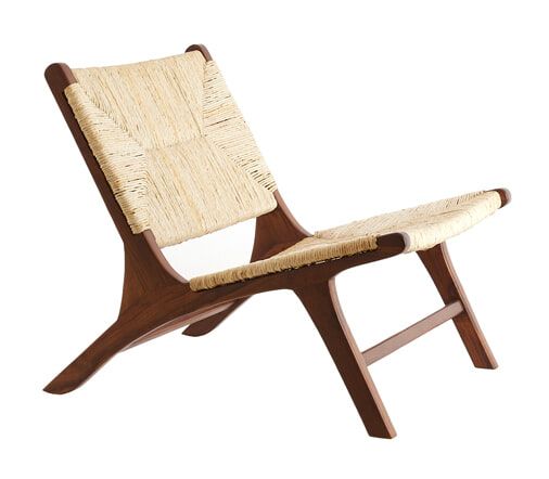 Light & Living Fauteuil Payan – Teakhouten comfort met bananenblad in Japandi stijl