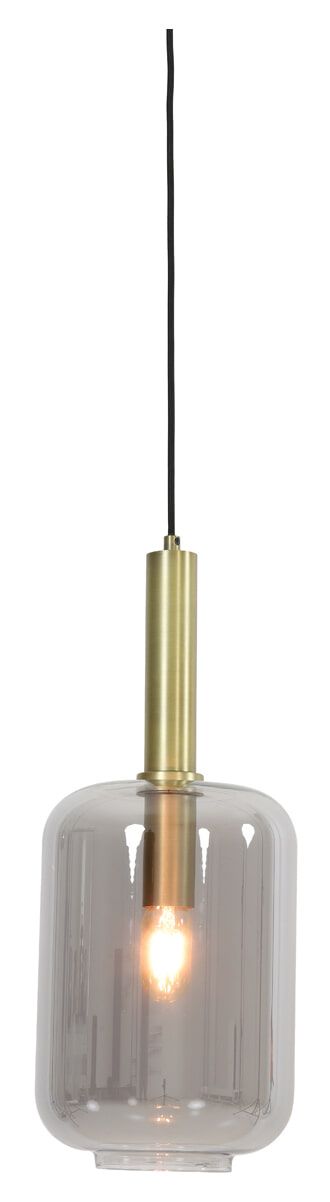 Light & Living Hanglamp Lekar – Antiek Brons & Smoke, 1‑lamp, verstelbaar
