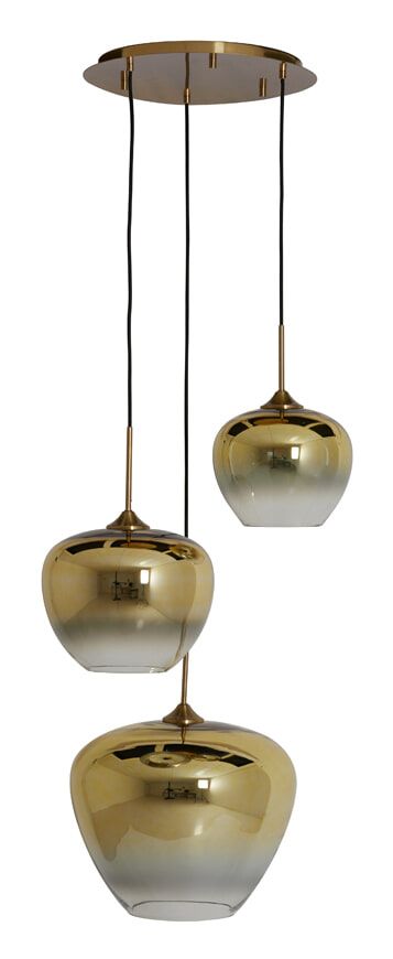 Light & Living Hanglamp Mayson – Luxe 3‑lampen in Goud