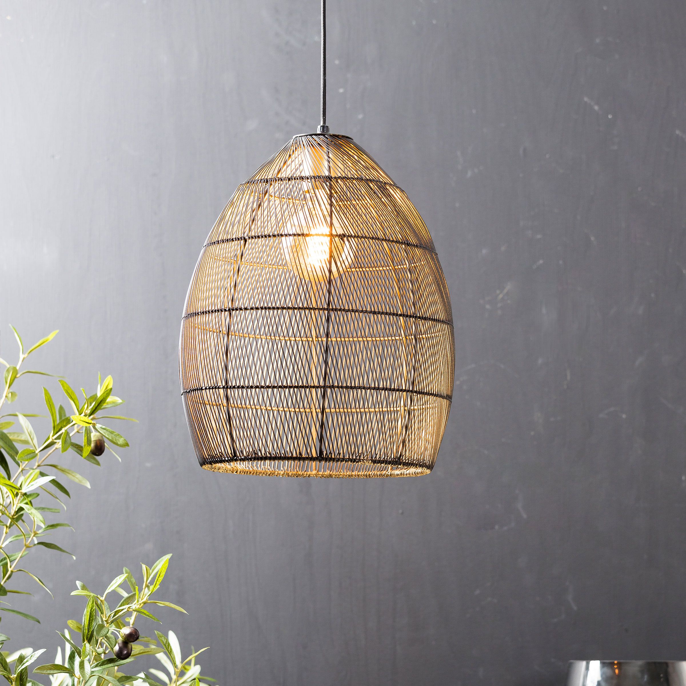 Light & Living Hanglamp Meya – Strakke Zwarte Hanglamp met Verstelbare Hoogte (30 cm)