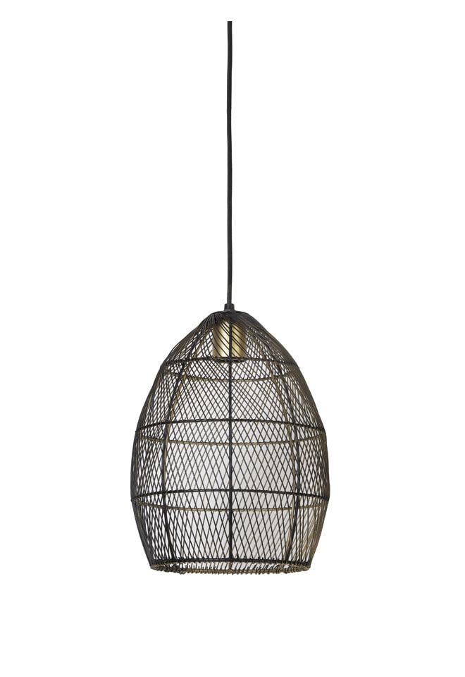 Light & Living Hanglamp Meya – Strakke zwarte verlichtingsoplossing (23 cm)