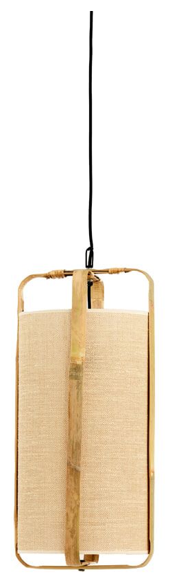 Light & Living Hanglamp Sendai – natuurlijke verlichting in jute en bamboe, 32 cm