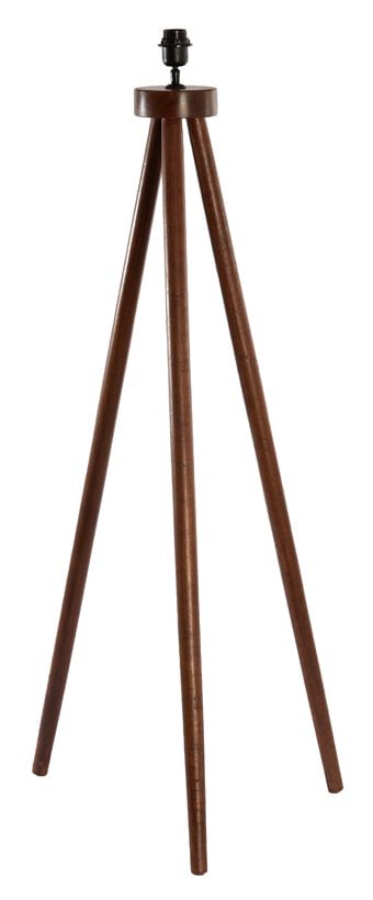 Light & Living Ilias Vloerlamp – Strakke Mangohouten Lamp, 122 cm