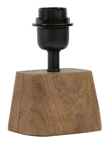 Light & Living Kardan tafellamp van mangohout – warme bruine sfeer in één compact ontwerp