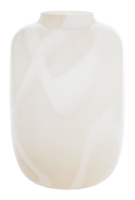 Light & Living Kobala Vaas 50 cm – Zand‑Crème, een stralend middelpunt voor elk interieur