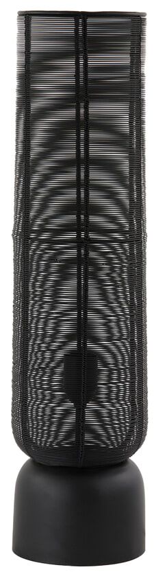 Light & Living Lezuza – Strakke matzwarte tafellamp (60 cm)