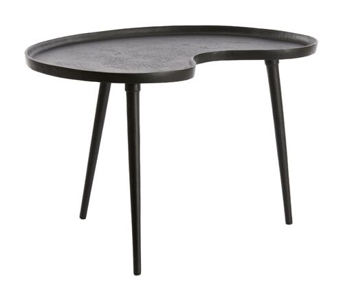 Light & Living Lienz Bijzettafel – Strak, Mat Zwart Design voor Moderne Woonkamers