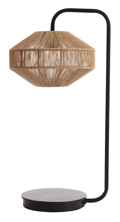 Light & Living Lyra tafellamp 60 cm – natuurlijke bruine elegantie