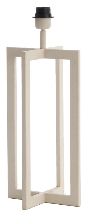 Light & Living Mace Tafellamp 46 cm – Tijdloze Crème Elegantie voor Elke Kamer