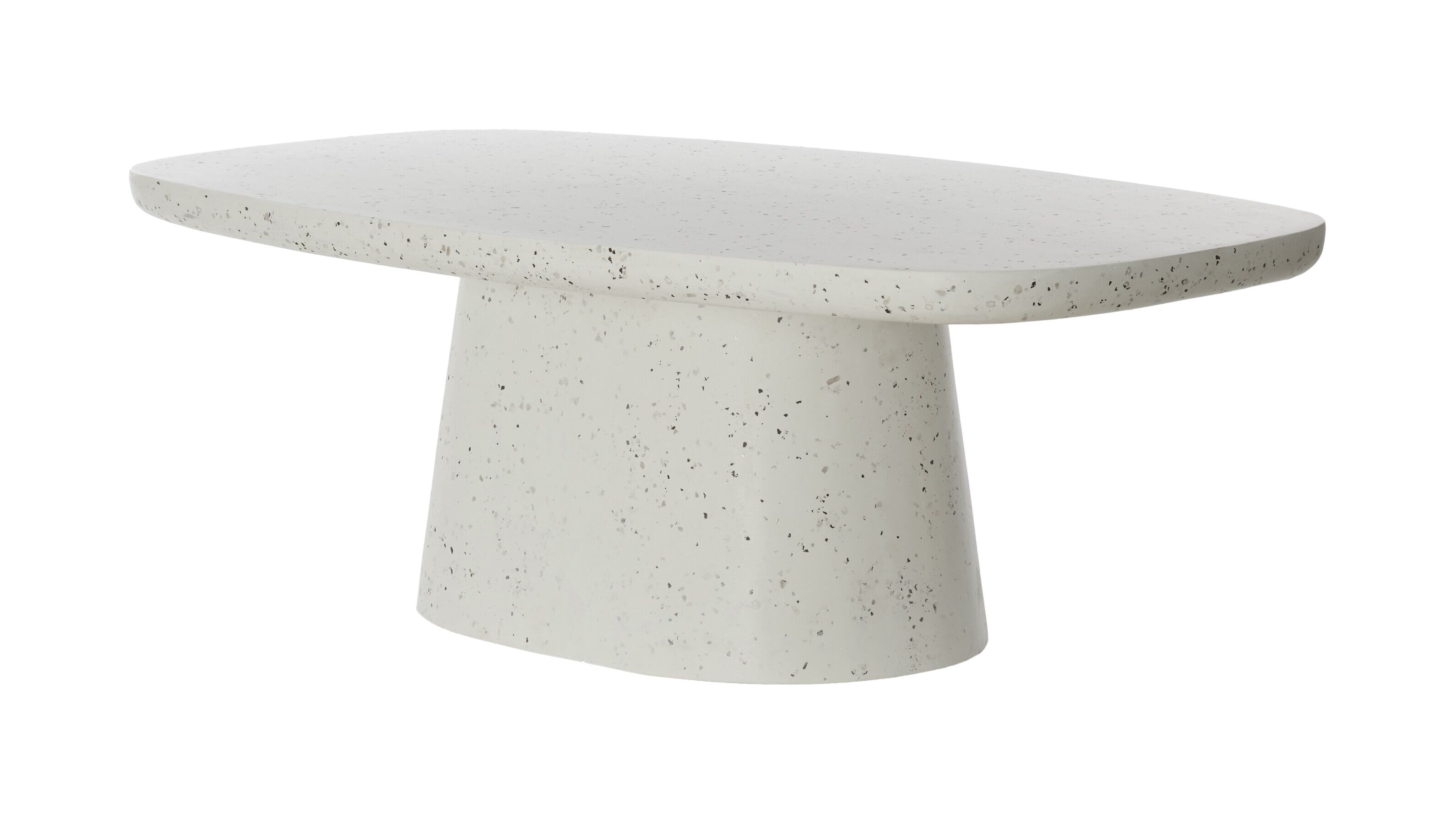 Light & Living Ovale Salontafel Hamura Terrazzo – Modern wit design 120 × 70 cm