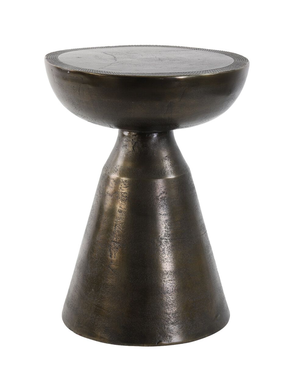 Light & Living Pasja Bijzettafel – Antiek Brons, Ronde Designklassieker