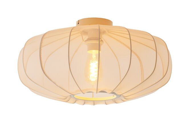 Light & Living Plumalia Plafondlamp – Zandkleurig (50 cm) voor een warme, tijdloze sfeer
