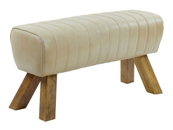 Light & Living Ramy Eetkamerbank – Zandkleurig Leer voor een Strakke, Gezellige Eethoek