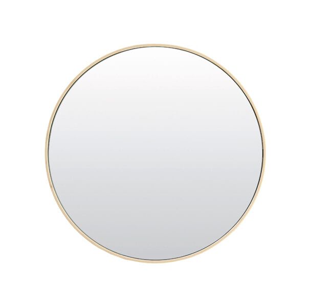 Light & Living ronde spiegel Espejo 50 cm – Crème voor een stralend interieur